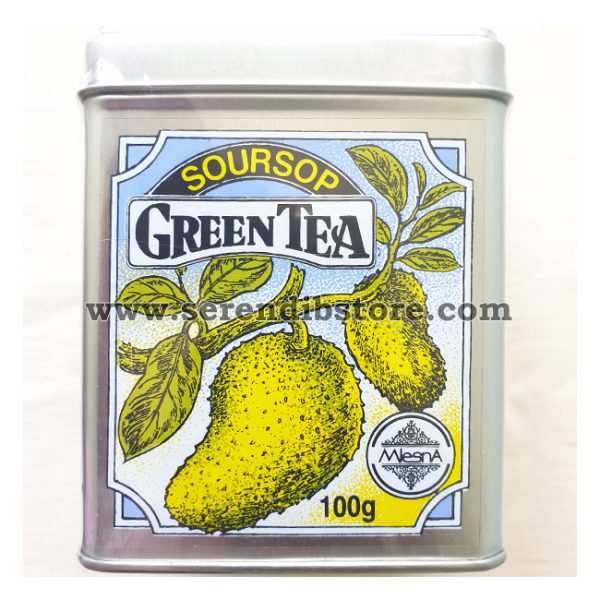 Mlesna Soursop Green Leaf Tea 100g Tin Caddy