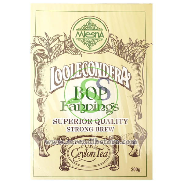 Mlesna Loolecondera BOPF Leaf Tea 200g Soft Carton