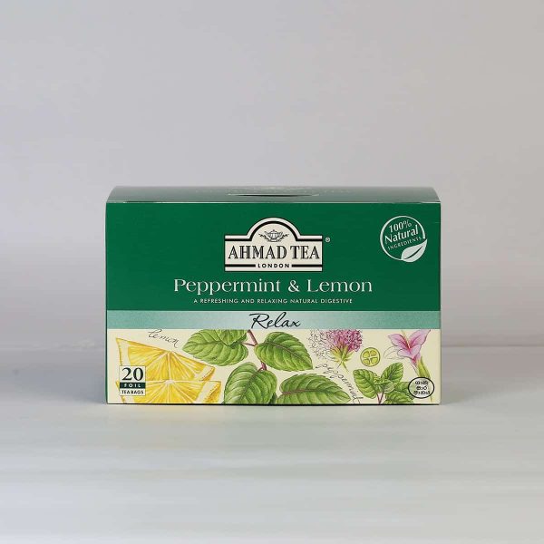 Ahmad Peppermint & Lemongrass 20 Foil Tea Bags