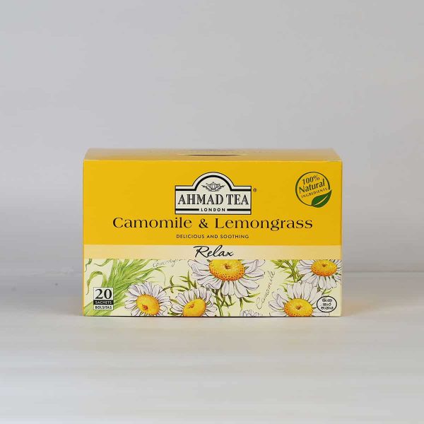 Ahmad Tea Chamomile And Lemongrass 20 Foil Tea Bags